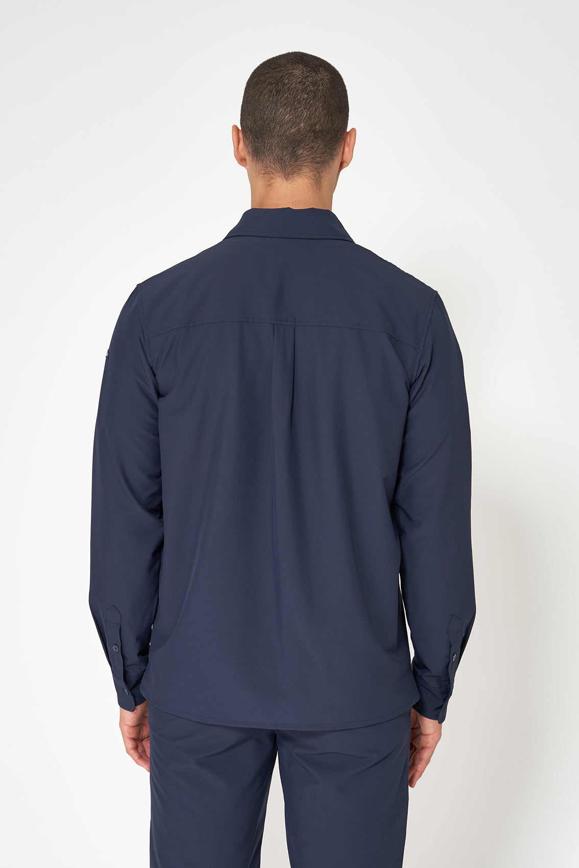 Navy Mens Getxo Stretch Shirt