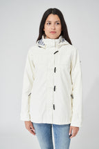 White Valencia Waterproof Lined Jacket