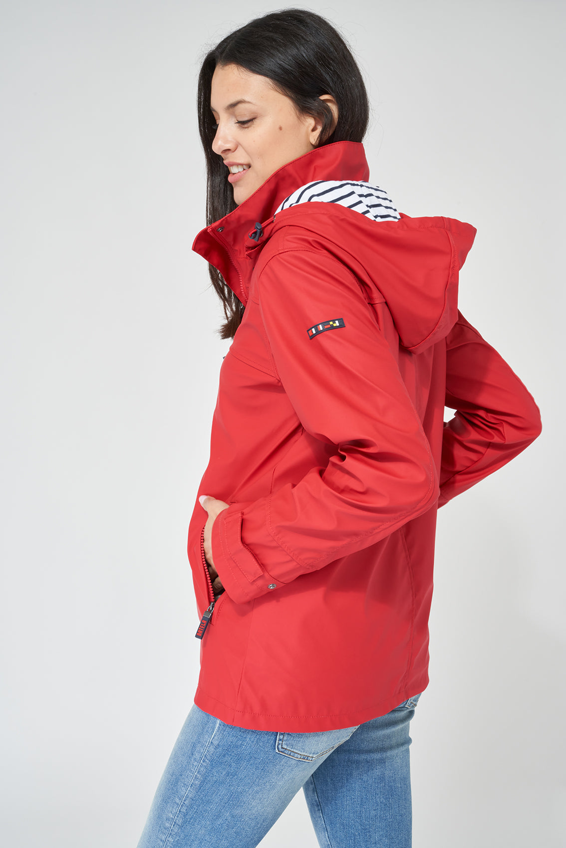 Red Valencia Waterproof Lined Jacket