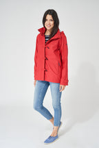 Red Valencia Waterproof Lined Jacket