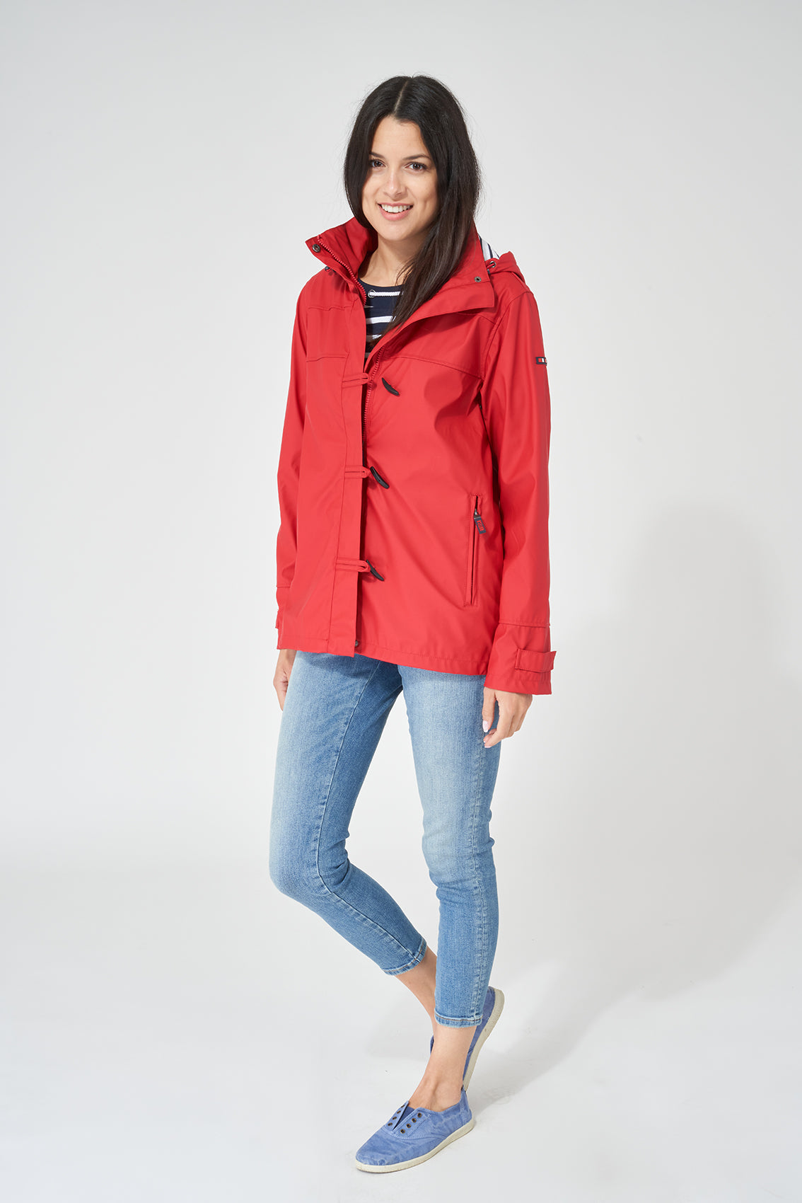 Red Valencia Waterproof Lined Jacket