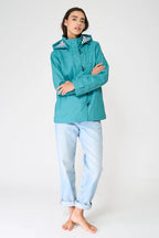 Teal Valencia Waterproof Lined Jacket