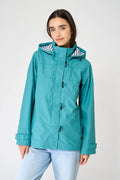 Teal Valencia Waterproof Lined Jacket