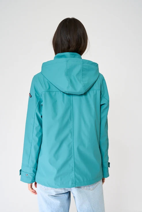Teal Valencia Waterproof Lined Jacket