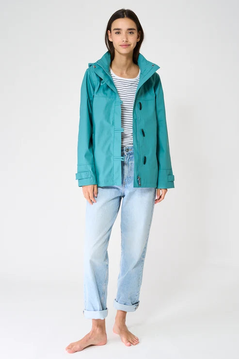Teal Valencia Waterproof Lined Jacket