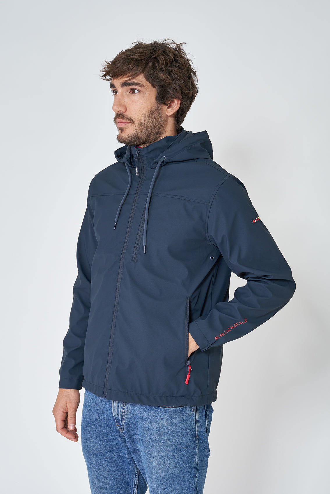 Navy Getaria Waterproof Jacket