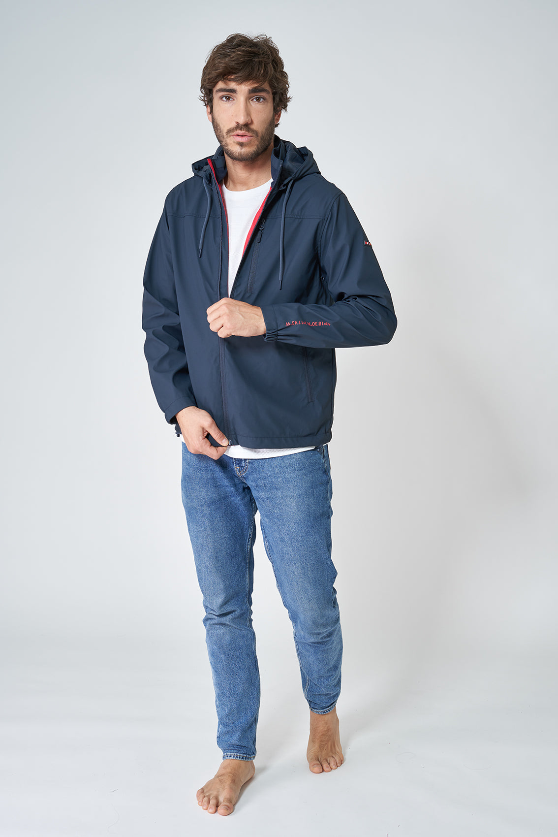 Navy Getaria Waterproof Jacket
