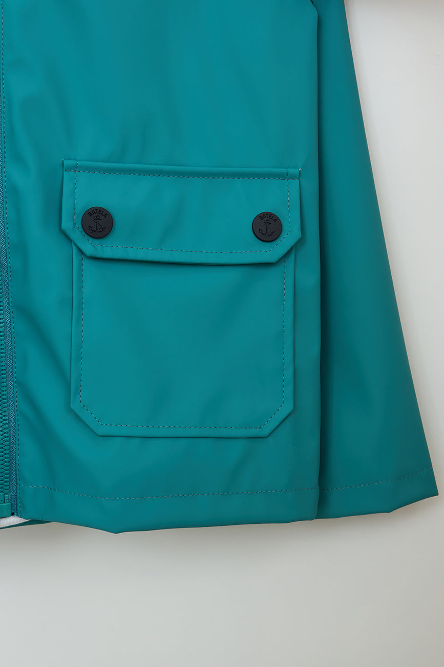 Teal Marinero Waterproof Lined Jacket