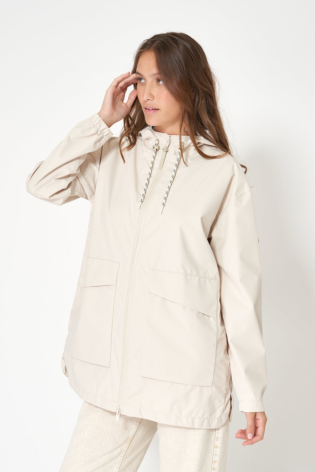 Ivory Marbella Lightweight Waterproof Jacket