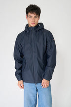 Navy Bermeo Waterproof Lined Jacket