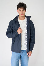 Navy Bermeo Waterproof Lined Jacket