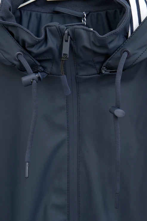 Navy Bermeo Waterproof Lined Jacket