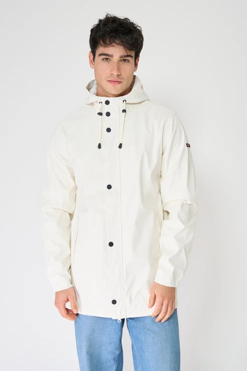 White Costa Waterproof Jacket