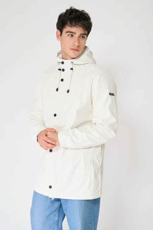 White Costa Waterproof Jacket