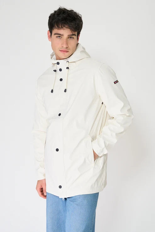 White Costa Waterproof Jacket