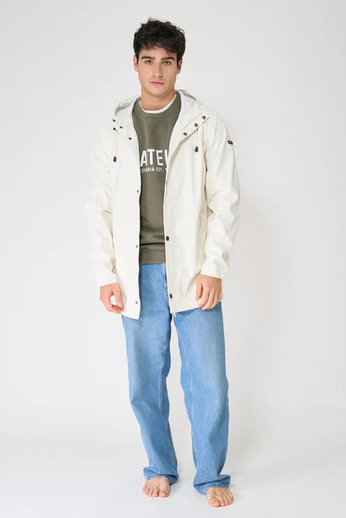 White Costa Waterproof Jacket