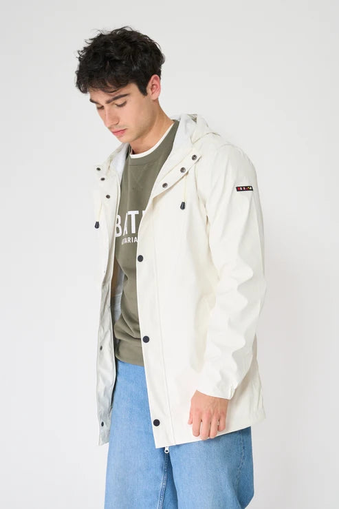 White Costa Waterproof Jacket