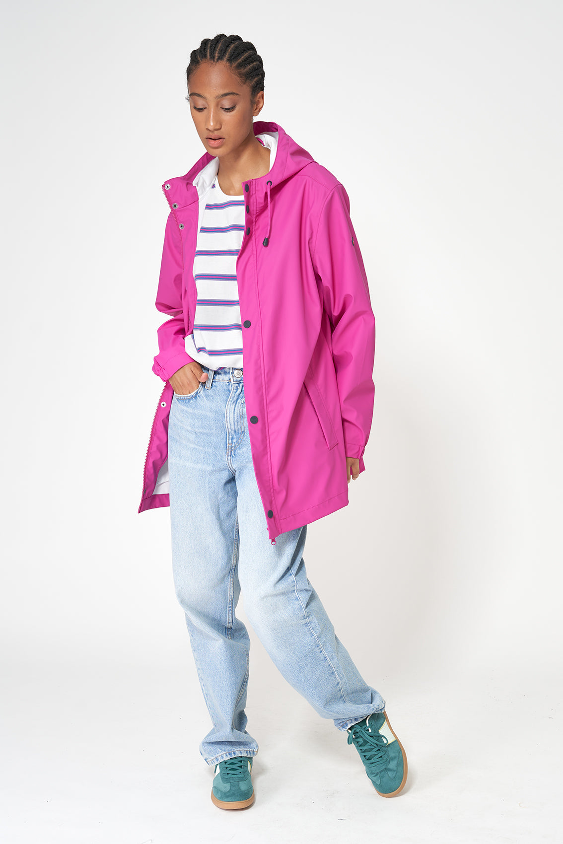 Rose Violet Costa Waterproof Jacket