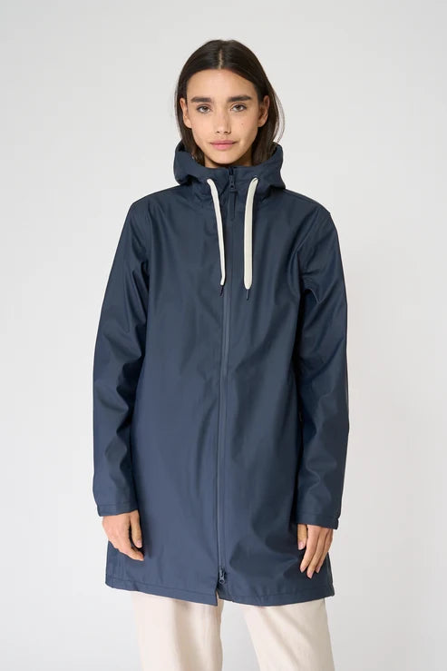 Navy Sevilla Waterproof Lined Jacket