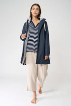 Navy Sevilla Waterproof Lined Jacket