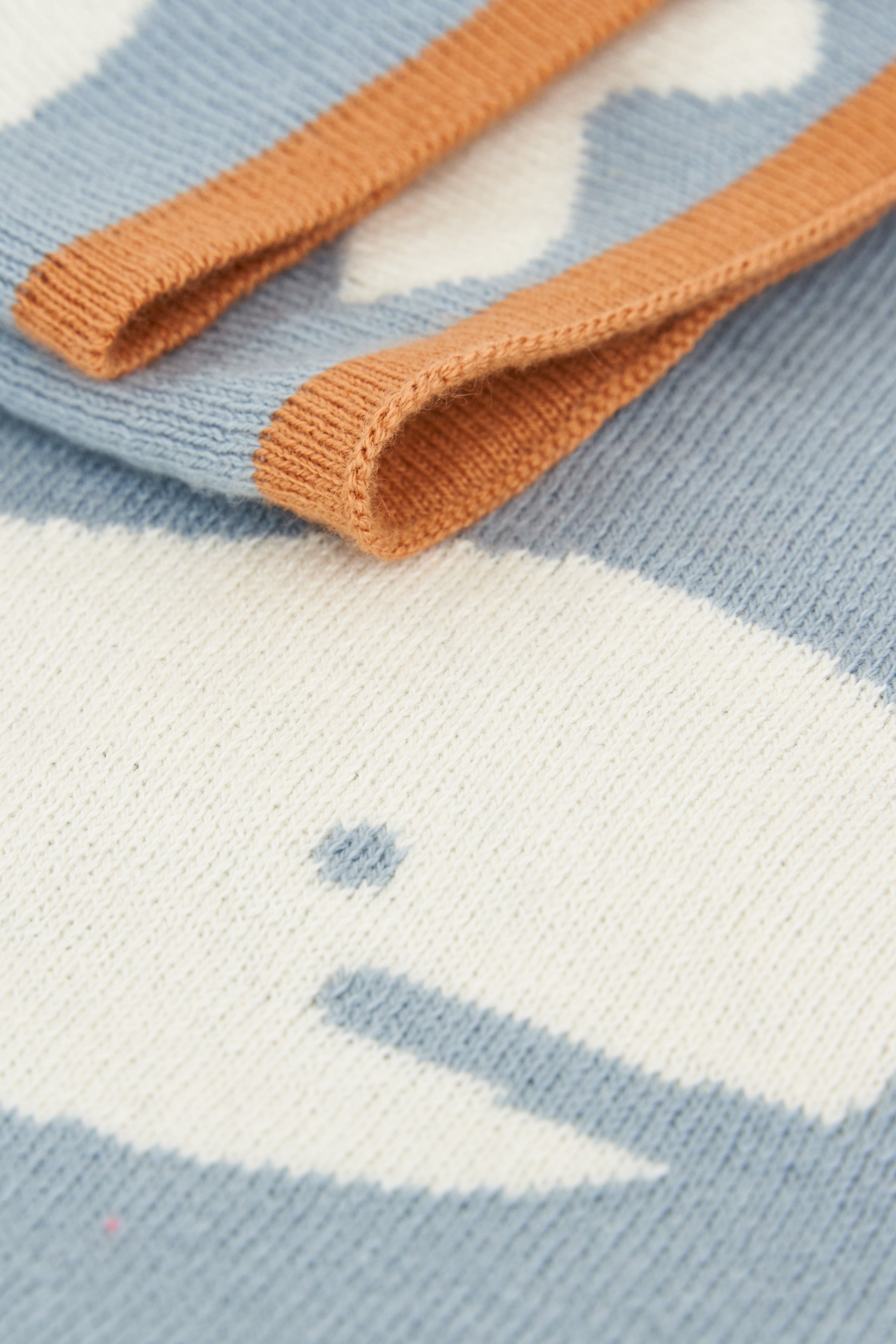Blue Ballena Cotton Blanket