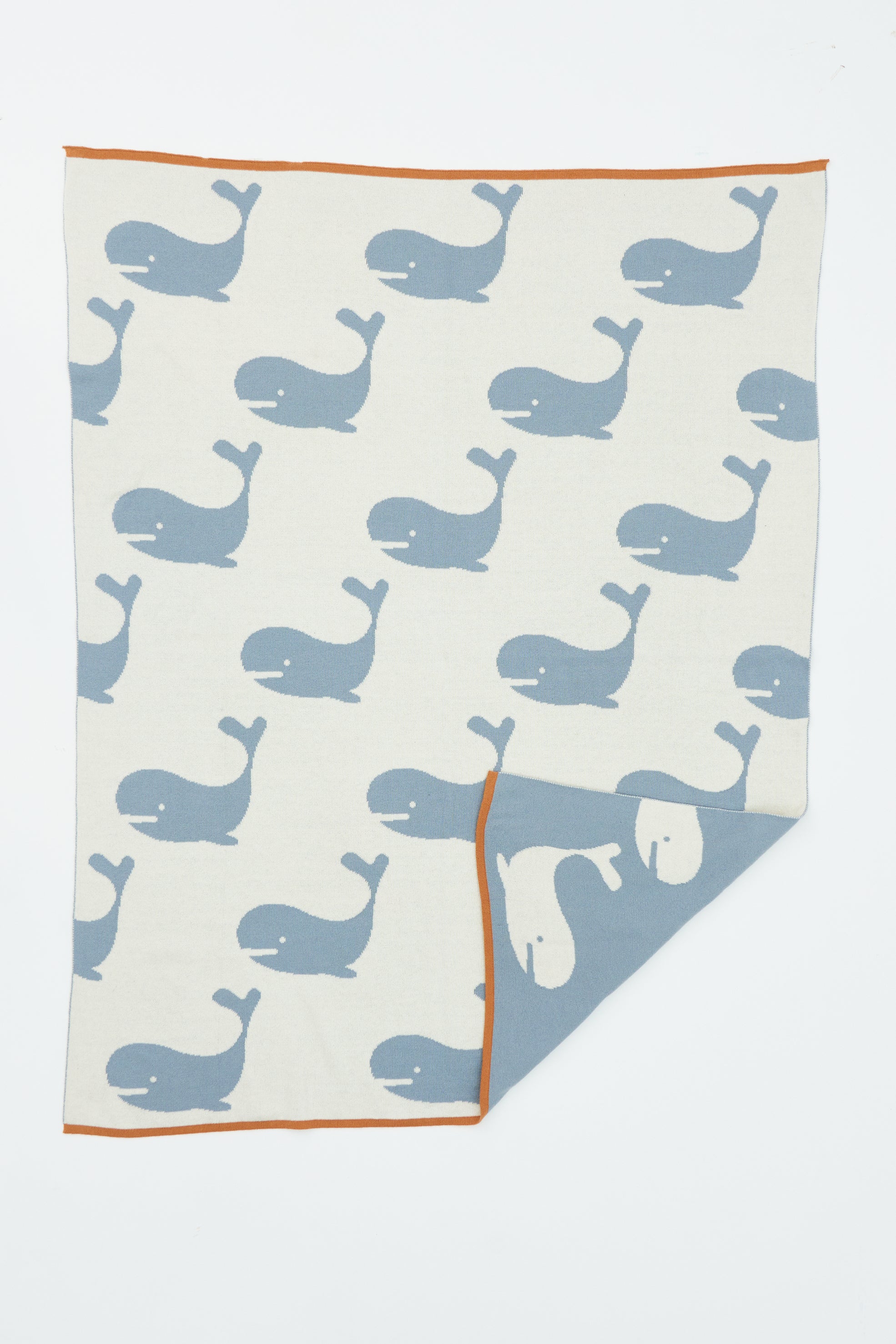 Blue Ballena Cotton Blanket