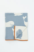 Blue Ballena Cotton Blanket