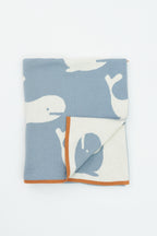 Blue Ballena Cotton Blanket
