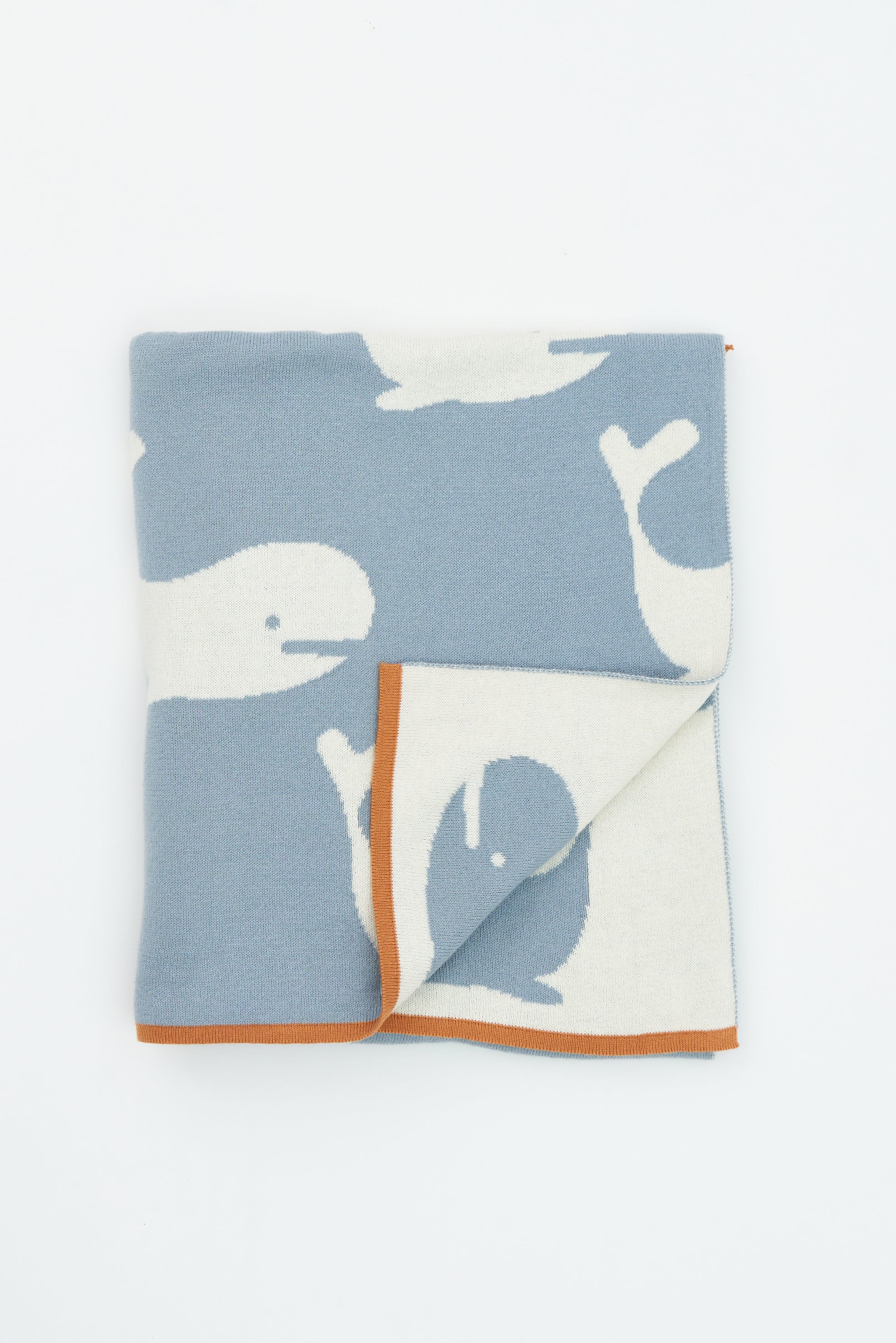 Blue Ballena Cotton Blanket