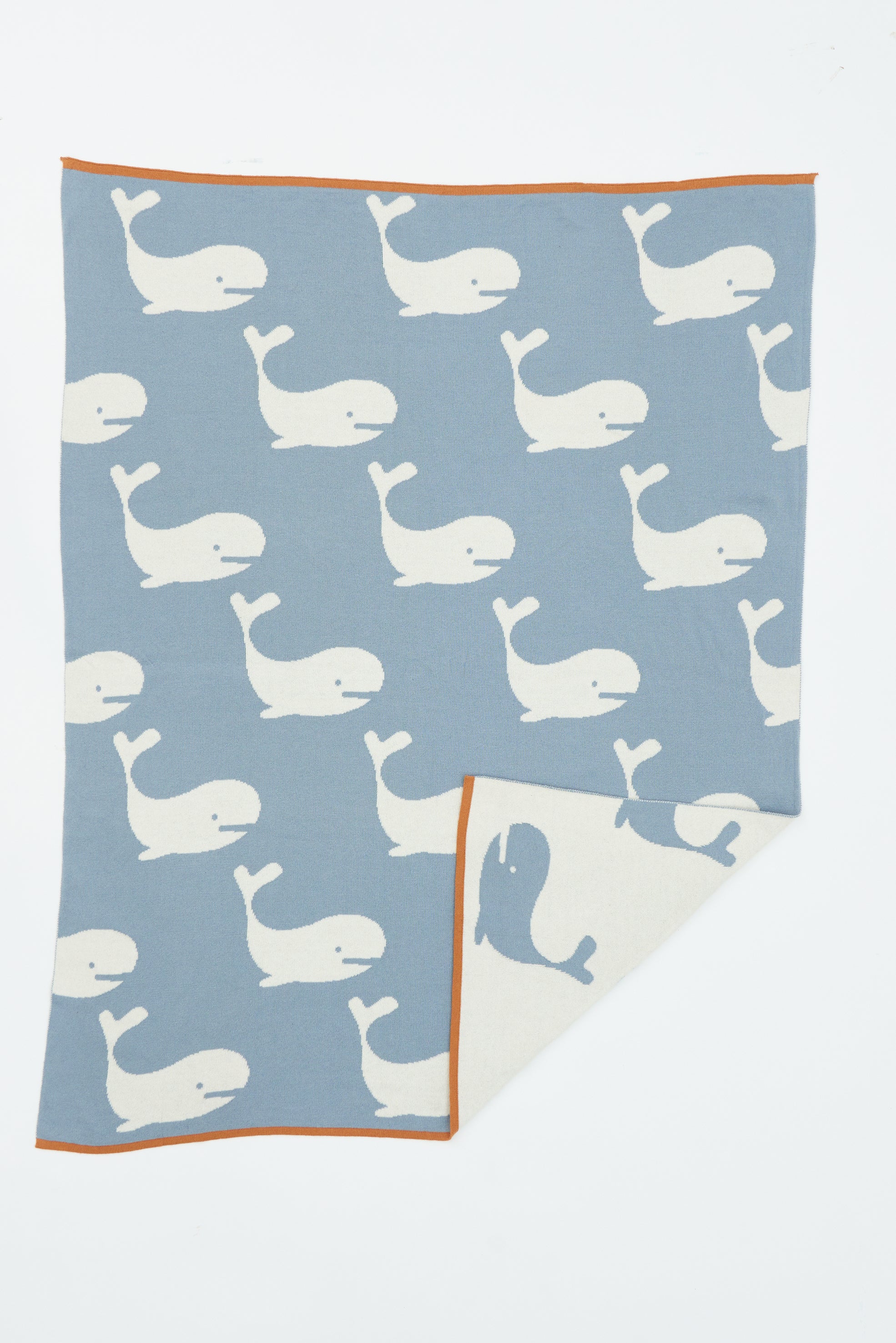 Blue Ballena Cotton Blanket