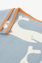 Blue Ballena Cotton Blanket