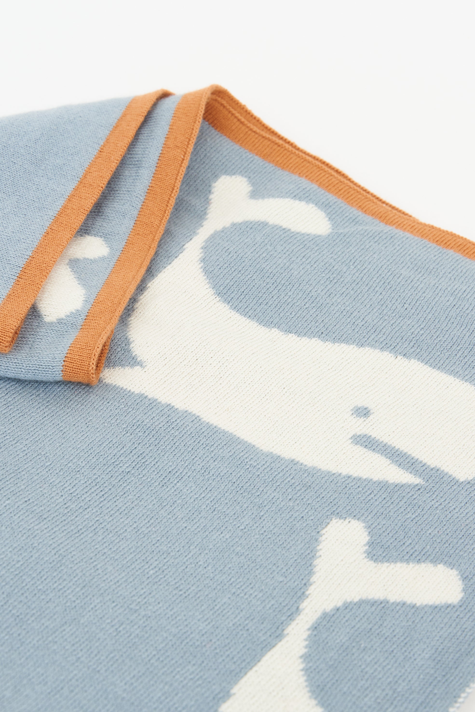 Blue Ballena Cotton Blanket